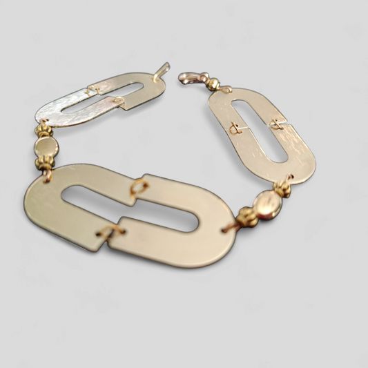 Armband goud halve cirkel